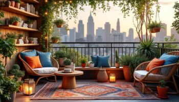 découvrez 10 idées déco originales pour transformer votre balcon en un espace cosy et élégant, parfait pour profiter du plein air toute l'année.