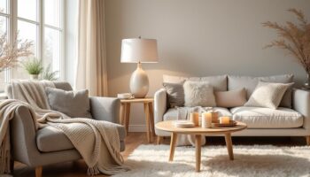 découvrez comment créer une ambiance cocooning chaleureuse et apaisante grâce à l'utilisation de tons neutres dans votre décoration intérieure.