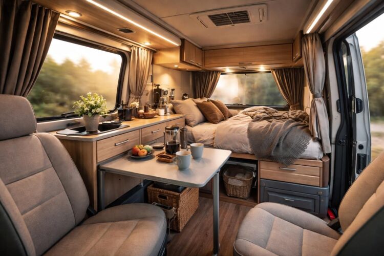 découvrez comment aménager votre fourgon volkswagen california avec des rideaux occultants pour voyager confortablement et profiter d'une intimité optimale lors de vos aventures.