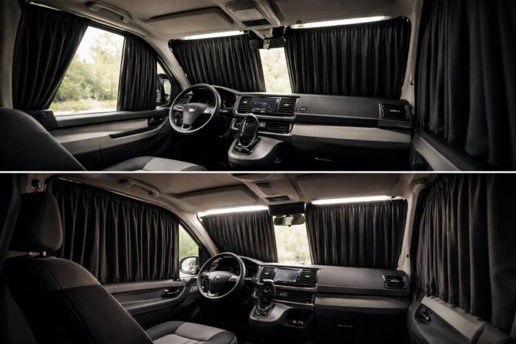 découvrez nos rideaux occultants spécialement conçus pour volkswagen t6 et renault trafic, pour protéger et préserver l'intérieur de votre véhicule tout en garantissant intimité et confort.