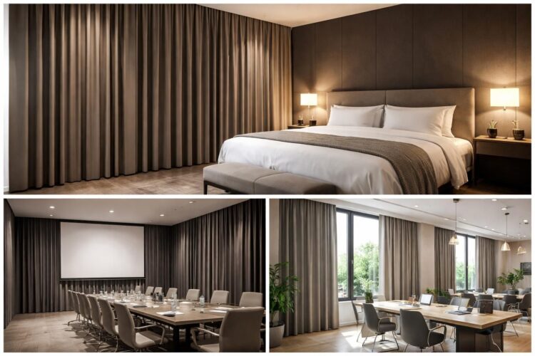 découvrez nos rideaux occultants professionnels conçus pour hôtels, salles de conférence et espaces de coworking modernes, alliant élégance et efficacité pour un contrôle optimal de la lumière.